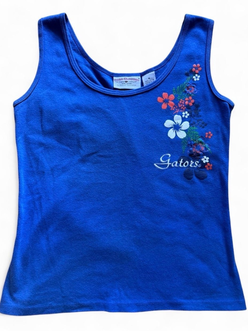 Royal Blue Floral Gators Tank Top